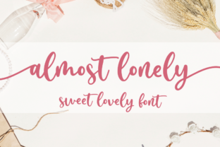 Almost Lonely: A Charming Script Font for Editorial Design