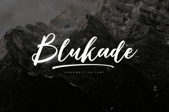 Blukade: A Premium Script Font for Elegant Campaigns