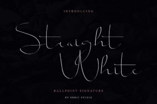 Discovering Straight White: A Font for Elegant Publishing