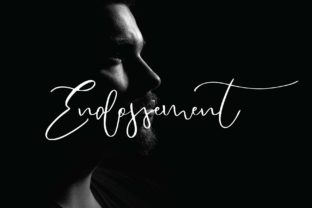 Endossement: A Handwritten Font for Crafters and Creators