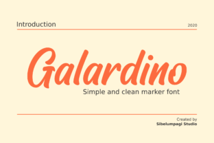 Galardino: A Versatile Handwritten Font for Creative Branding