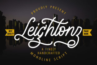 Leightonz: A Hand-Lettered Font for Editorial Elegance