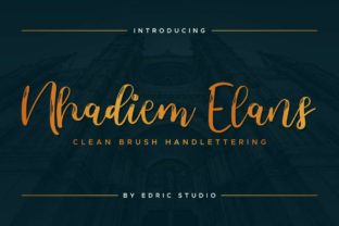Nhadiem Elans: A Charming and Elegant Handwritten Font