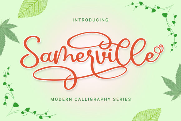 Samerville: A Charming Script Font for Creative Branding