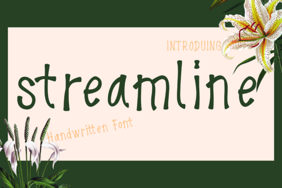 Streamline: The Perfect Handwritten Font for Engaging Campaigns