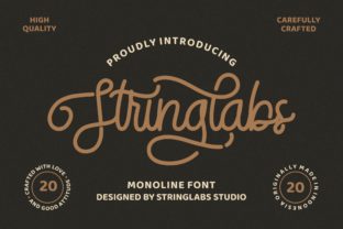 StringLabs: A Charming Script Font for Modern Branding
