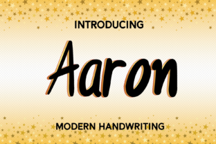 Transform Your Brand with Aaron: A Charming Script Font