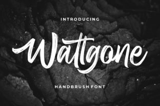 Wattgone: A Stylish Font for Craft and Product Design